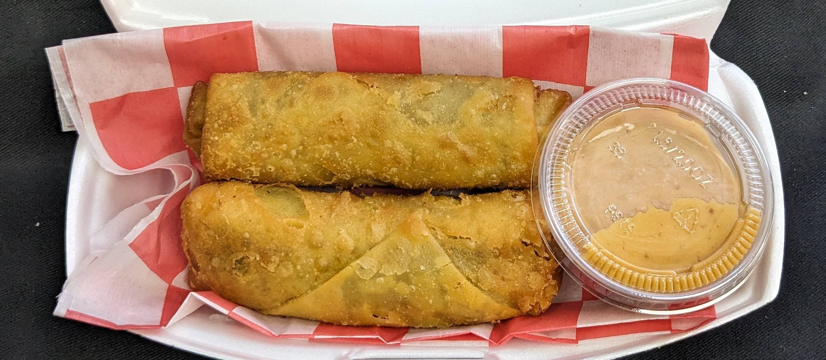Boudin egg rolls